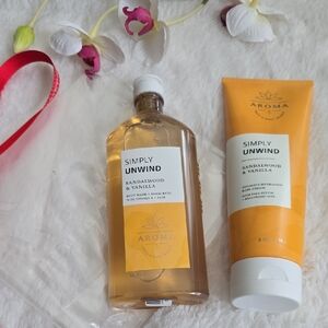 Bath & Body Works Simply Unwind Body Wash And Hydrating Body Cream